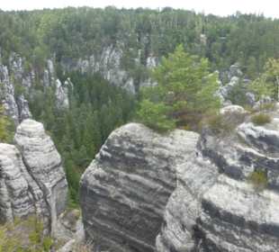 Das Bastei-Massiv, eine tolle Landschaft