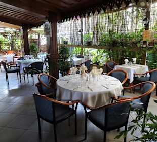 Blick auf die Veranda des Restaurant TiCoq