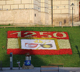 Blumenbeet zur 1250-Jahr Feier