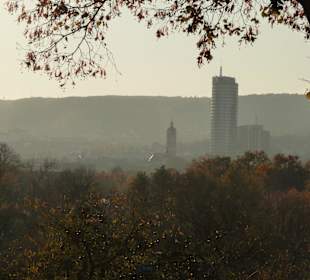 Blick vom Wanderweg auf Jena