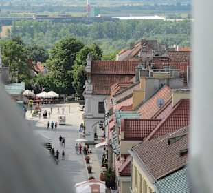 Widok z wieży widokowej Bramy Opatowskiej