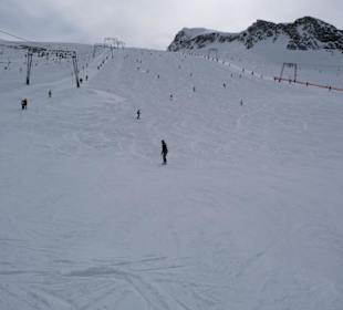 Blaue Piste von unten