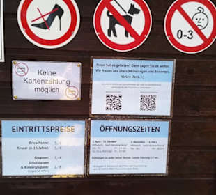 Die Schautafel: Höhle.