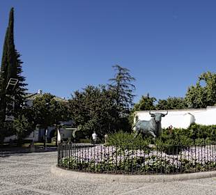 Vor der Stierkampfarena