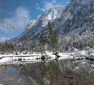 Inzell Falkensee im Winter