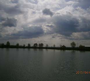 Clouds over the lake