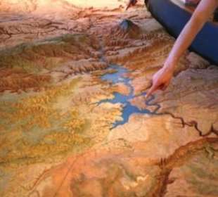 Diorama im Glen Canyon Staudamm Visitor Center