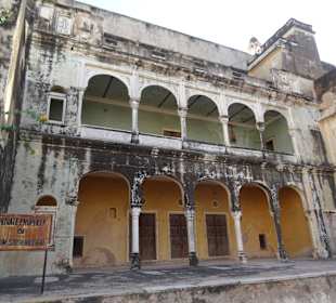 Alte verzierte Häuser in Mandawa