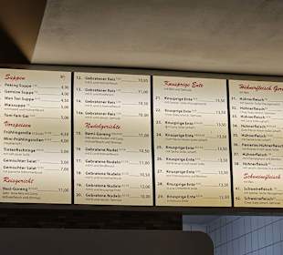 Speisekartentafeln