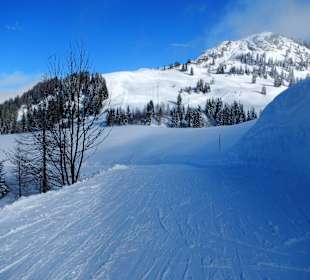 Piste bei Traumwetter