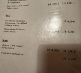 Speisekarte Stand: 02/2024