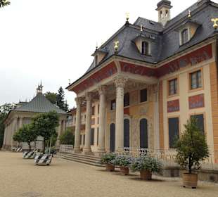 Schloss Pillnitz gleich nebenan