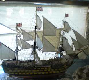 Schiff in der Ausstellung