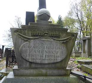 Grab von L. Zamenhof, dem Esperanto-Begründer