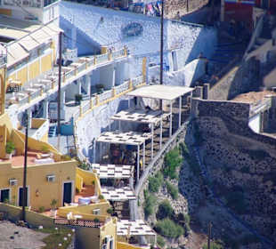 Santorin selbst im Bild Landschaft, Stadt