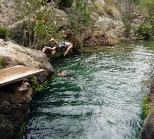 Baden in einer Traumlandschaft
