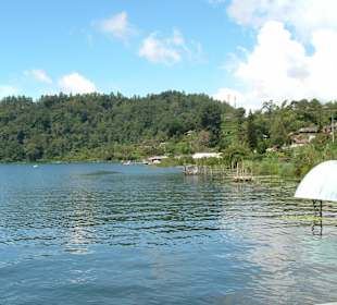 Blick von einem zum nächsten Bootsverleih