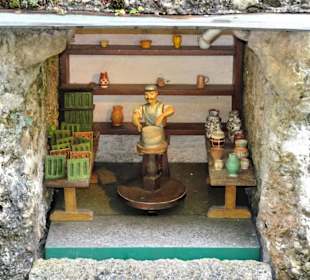 Mechanische Wunderwerke in den Wasserspielen