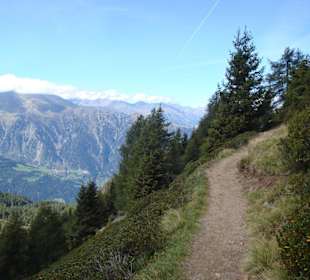 Rückweg zur Seilbahn