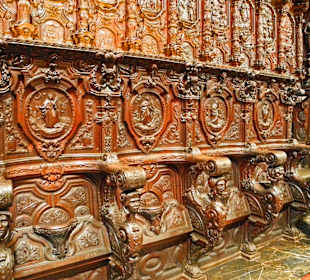 Chorgestühl in Kathedale