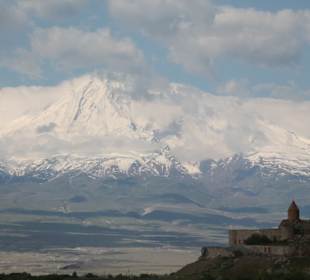 Kloster Chor Virap mit Berg Ararat