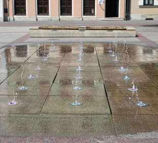 Fontanna na małym rynku