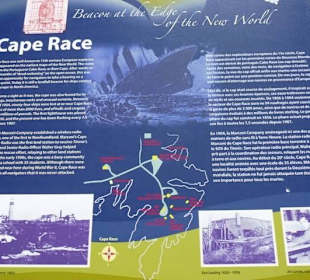 Infotafel zum Titanic-Unglück