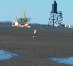 Auch bei Ebbe wird gefahren