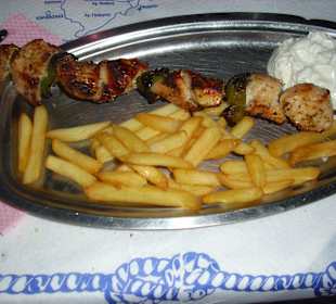 Hähnchen Souvlaki