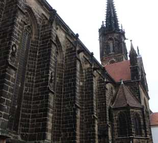 Der Dom von Meißen auf dem Burgberg am Domplatz