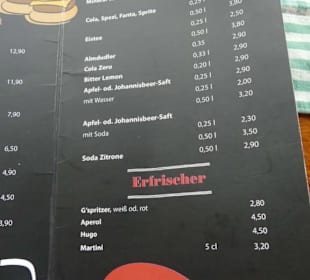 Speisekarte