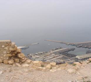 Ein Stück ehemalige Altstadt von Agadir mit Blick auf den Ha