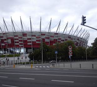 Stadion Narodowy od strony Mostu Poniatowskiego