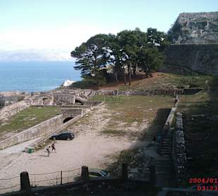 Burgruine in Korfu Stadt