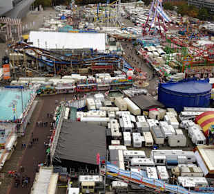Blick auf den Freimarkt aus dem Riesenrad
