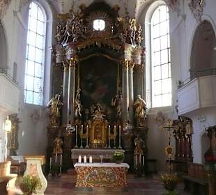 Altar in der kath. Kirche Mittenwald