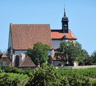 Blick auf die Wallfahrtskirche Maria im Weingarten