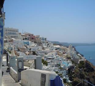 Ansicht von Thira/Hauptstadt der Insel