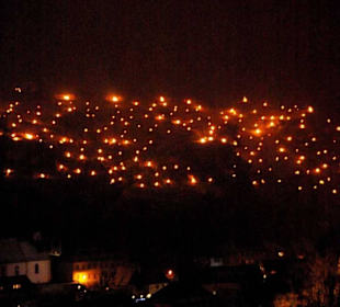 Linker Bereich der Feuerstellen