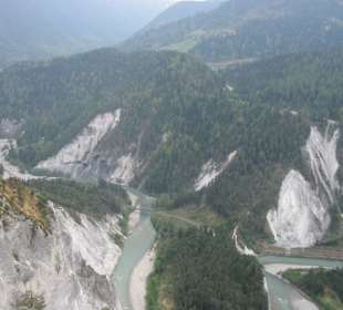 Die Rheinschlucht von Il Spir aus
