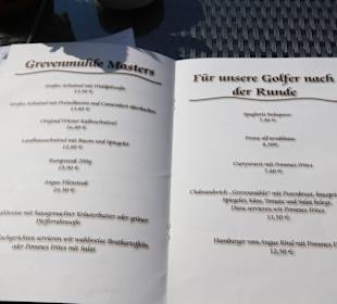 Restaurant: Speisenkarte