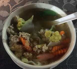 Köstliches Essen im Blue Mist