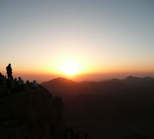 Sonnenaufgang auf dem Mosesberg