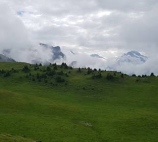 Keine schöne Sicht wegen der Wolken