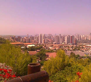 Ausblick von Mundomar auf die Stadt Benidorm