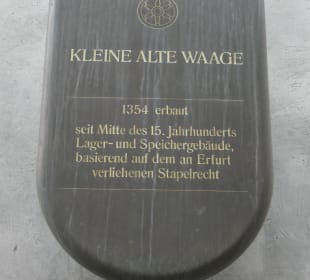 INFO-Tafel an der Kleinen alten Waage