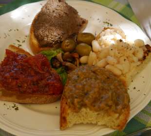 Bruchetta im Ristorante