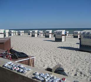Ausblick von der Promenade zum Strand