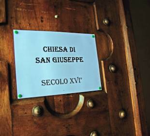 San Giuseppe Kirche am Eingang