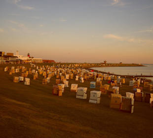Der Büsumer-Strand im Abendlicht!